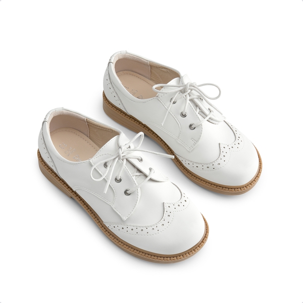 Boys & Girls Oxford Dress Shoes - WHITE - 4